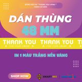  Băng Keo In 'Thank You' [48mmx72m] - Vàng-Trắng Sữa: Sự Kết Hợp Tuyệt Vời Cho Ngành Mỹ Phẩm 
