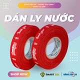  Băng Keo In Thank You 12MM Nền Đỏ Chữ Trắng 