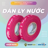  Băng Keo In Thank You [12MMx72M] Màu nền Hồng & Chữ Trắng Sữa 12TYxNMCT 