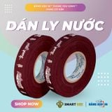  Băng Keo In Thank You [12MMx72M] Màu nền Nâu Đỏ & Chữ Trắng Sữa 12TYxNMCT 
