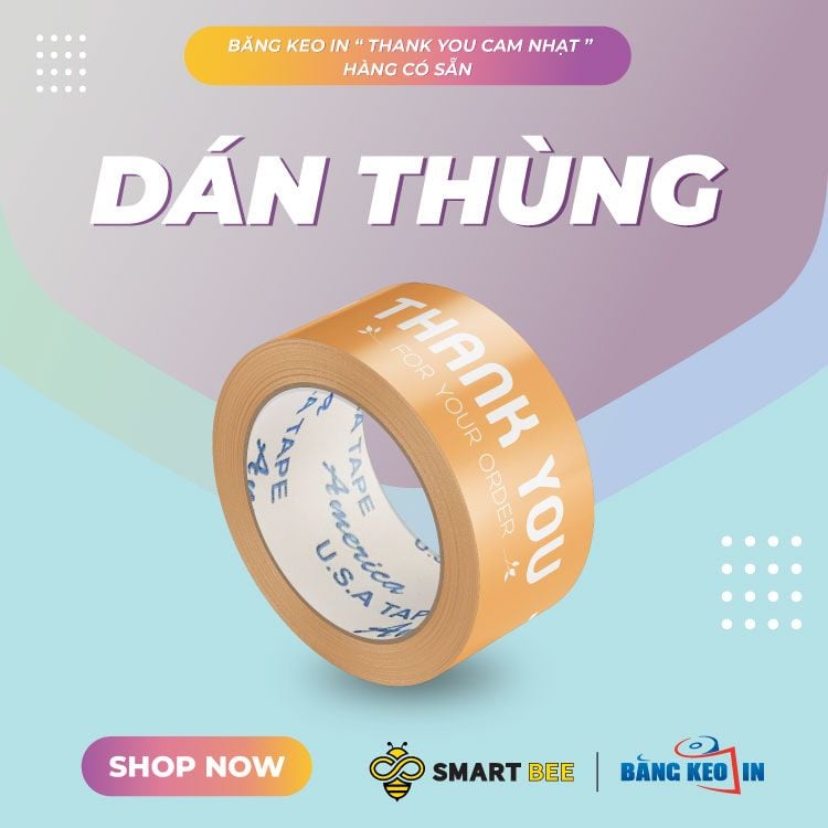  Băng Keo In [48MMx72M] Cam Nhạt & Trắng Sữa - Dành Cho Ngành Thực Phẩm: Sự Hoàn Hảo Trong Mọi Đóng Gói 