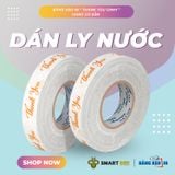  Băng Keo In Thank You [12MMx72M] Cam & Trắng Sữa Dán Ly, Dán Hộp 