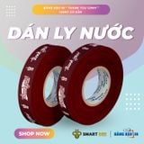 Băng keo in Thank You [12MMx72M] Nền Đỏ Đậm & Chữ Trắng Sữa 12TYxNMCT 