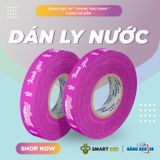  Băng keo in Thank You [12MMx72M] Nền Tím Hồng & Chữ Trắng Sữa 12TYxNMCT 