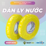  Băng keo in Thank You [12MMx72M] Nền Vàng & Chữ Trắng Sữa 12TYxNMCT 