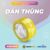  Băng Keo In Thank You [48MMx72M] Màu nền Vàng & Chữ Trắng Sữa 