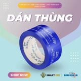  Băng Keo In Mỹ Phẩm Cao Cấp 48mm x 72m - Nền Màu Chữ Trắng Sữa 
