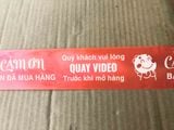  Băng keo in Mẫu in sẵn Quay VIDEO Trước Khi Mở Hàng 48MMx72M - Đỏ Nhạt & Trắng Sữa 