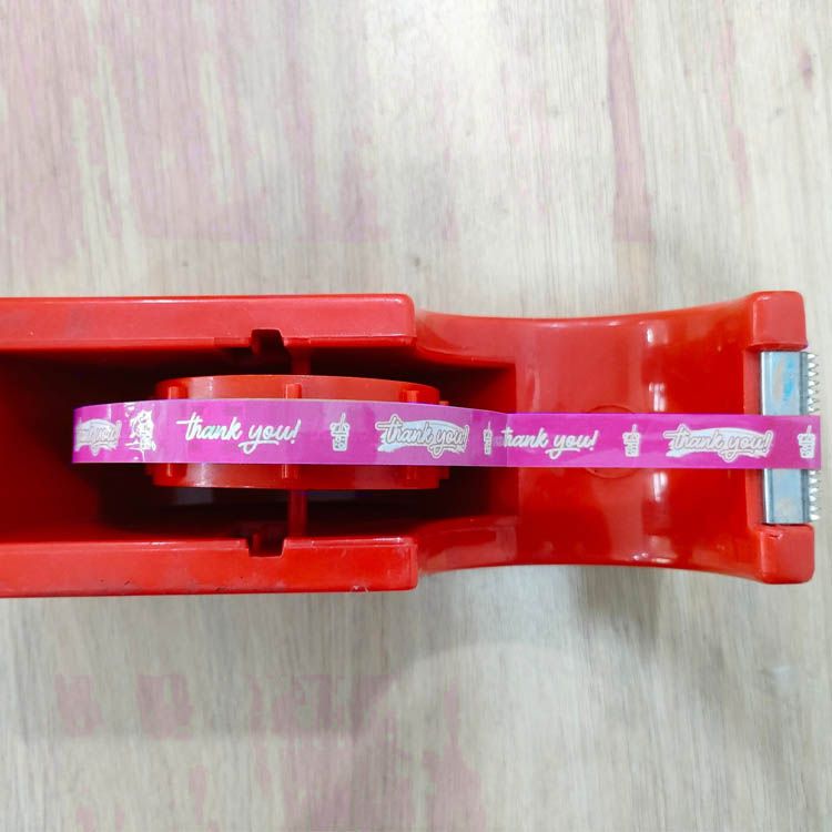  Băng keo in Thank You [12MMx72M] Nền Tím Hồng & Chữ Trắng Sữa 12TYxNMCT 