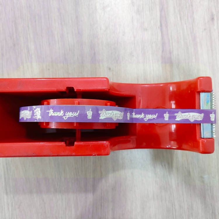  Băng keo in Thank You [12MMx72M] Nền Tím Nhạt & Chữ Trắng Sữa 12TYxNMCT 