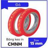  BĂNG KEO IN SẴN MẪU CHÚC MỪNG NĂM MỚI 15MM | ĐỎ VÀNG 