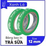  BĂNG KEO IN SẴN MẪU THANK YOU DÁN LY TRÀ SỮA 12MM | 6 MÀU 