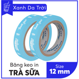  BĂNG KEO IN SẴN MẪU THANK YOU DÁN LY TRÀ SỮA 12MM | 6 MÀU 