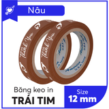  BĂNG KEO IN SẴN MẪU THANK YOU TIM 12MM | 6 MÀU 