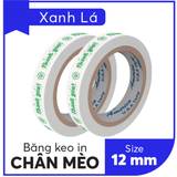  BĂNG KEO IN SẴN MẪU THANK YOU MÈO 12MM | 6 MÀU 