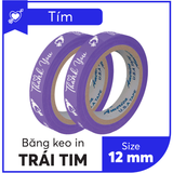  BĂNG KEO IN SẴN MẪU THANK YOU TIM 12MM | 6 MÀU 
