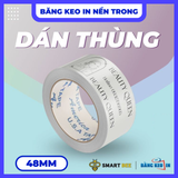  Băng Keo In Theo Yêu Cầu 48MM 72M Nền Trong Màu In Xám 
