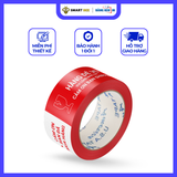  BĂNG KEO IN SẴN HÀNG DỄ VỠ VUI LÒNG NHẸ TAY | TRẮNG ĐỎ 48MM 