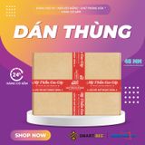  Băng Keo In Mỹ Phẩm Cao Cấp [48MMx72M] Nền Đỏ Hồng & Chữ Trắng Sữa MPCCxNMCT 