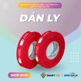  Băng Keo In 1 Màu Theo Yêu Cầu [12MMx72M] Nền Đỏ Hồng & Màu In Trắng Sữa Dán Ly, Dán Hộp 
