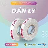  Băng Keo In 1 Màu Theo Yêu Cầu [12MMx72M] Nền Trắng Sữa & Màu In Đỏ Hồng Dán Ly, Dán Hộp 12NTCM 