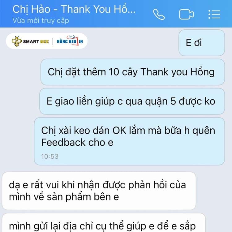  Băng keo in Thank You [12MMx72M] Nền Tím Nhạt & Chữ Trắng Sữa 12TYxNMCT 