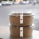  Băng Keo In 1 Màu Theo Yêu Cầu [12MMx72M] Nền Trắng Sữa & Màu In Tím Đậm Dán Ly, Dán Hộp 