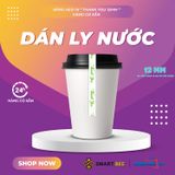  Băng Keo In Thank You [12MMx72M] Xanh Lá Mạ & Trắng Sữa Dán Ly, Dán Hộp 