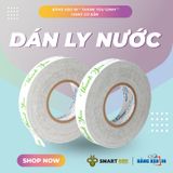  Băng Keo In Thank You [12MMx72M] Xanh Lá Mạ & Trắng Sữa Dán Ly, Dán Hộp 