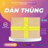  Băng Keo In Mỹ Phẩm Cao Cấp [48MMx72M] Nền Vàng Chanh & Chữ Trắng Sữa MPCCxNMCT 