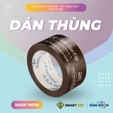  Băng Keo In Mỹ Phẩm Cao Cấp [48MMx72M] Nền Nâu & Chữ Trắng Sữa MPCCxNMCT 