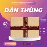  Băng Keo In Mỹ Phẩm Cao Cấp [48MMx72M] Nền Nâu Đỏ & Chữ Trắng Sữa MPCCxNMCT 