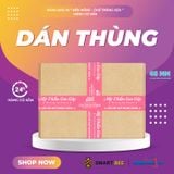  Băng Keo In Mỹ Phẩm Cao Cấp [48MMx72M] Nền Hồng & Chữ Trắng Sữa MPCCxNMCT 