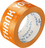  BĂNG KEO IN THANK YOU 48MM NỀN MÀU CHỮ TRẮNG SỮA 