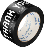  BĂNG KEO IN THANK YOU 48MM NỀN MÀU CHỮ TRẮNG SỮA 