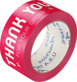  BĂNG KEO IN THANK YOU 48MM NỀN MÀU CHỮ TRẮNG SỮA 