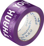  BĂNG KEO IN THANK YOU 48MM NỀN MÀU CHỮ TRẮNG SỮA 