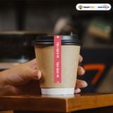  Băng Keo In 1 Màu Theo Yêu Cầu [12MMx72M] Nền Đỏ Tím & Màu In Trắng Sữa Dán Ly, Dán Hộp 12NMCT 