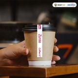  Băng Keo In 1 Màu Theo Yêu Cầu [12MMx72M] Nền Trắng Sữa & Màu In Đỏ Hồng Dán Ly, Dán Hộp 12NTCM 