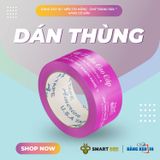  Băng Keo In Mỹ Phẩm Cao Cấp [48MMx72M] Nền Tím Hồng & Chữ Trắng Sữa MPCCxNMCT 