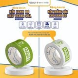  Băng keo màu XANH BƠ in chữ, in logo, in tên thương hiệu (in theo yêu cầu) BKMI 