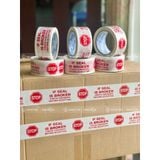  BĂNG KEO IN CHỮ NIÊM PHONG | CẢNH BÁO | STOP 48MM - GIÁ SỈ TỐT NHẤT 