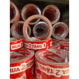  BĂNG KEO IN SẴN CHỮ MUA 2 TẶNG 1 | TRẮNG ĐỎ 24MM 