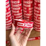 BĂNG KEO IN SẴN CHỮ MUA 2 TẶNG 1 | TRẮNG ĐỎ 24MM 