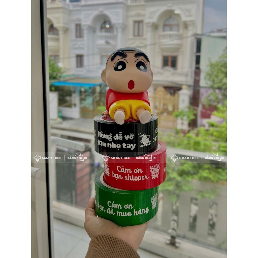  BĂNG KEO MÀU IN CHỮ NHIỀU MẪU GIÁ RẺ (4F8) 