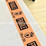  Băng keo màu CAM ĐÀO in chữ, in logo, in tên thương hiệu (in theo yêu cầu) BKMI 