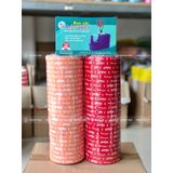  COMBO 2 Cây Băng Keo In Chữ THANK YOU 12mm (50 Cuộn) + [TẶNG BÀN CẮT] 