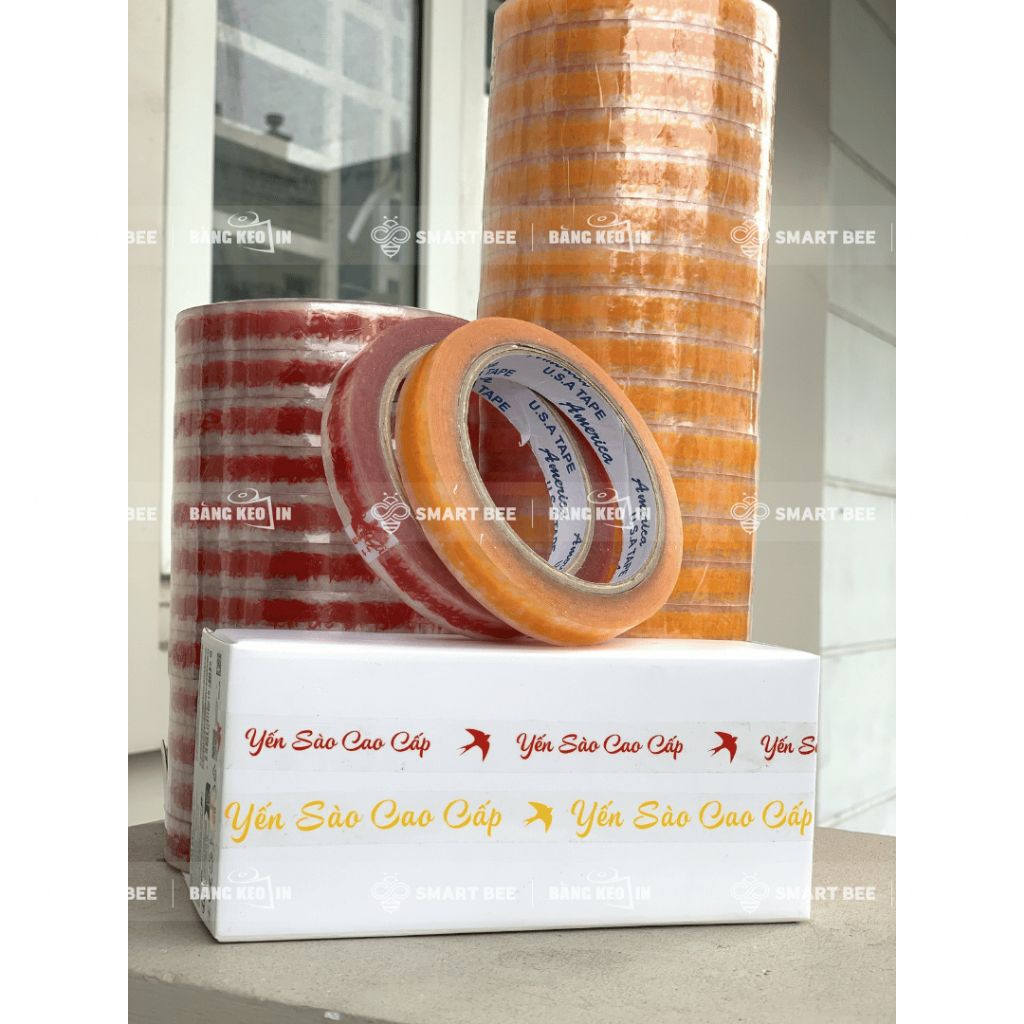  COMBO 1 CÂY BĂNG KEO IN YẾN SÀO CAO CẤP 15MM + [TẶNG 1 CUỘN] 