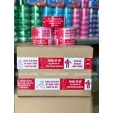  COMBO 12 Cuộn Băng Keo Đỏ Trắng In Chữ HÀNG DỄ VỠ + [TẶNG 1 CUỘN] 