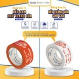  BĂNG KEO MÀU CAM IN LOGO THEO YÊU CẦU 